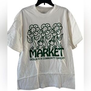 Market x London Flower Market "Community Garden" Graphic Tee Size Large